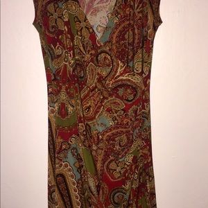 Gorgeous LAUREN Ralph Lauren paisley print dress.